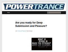 Tablet Screenshot of powertrance.org